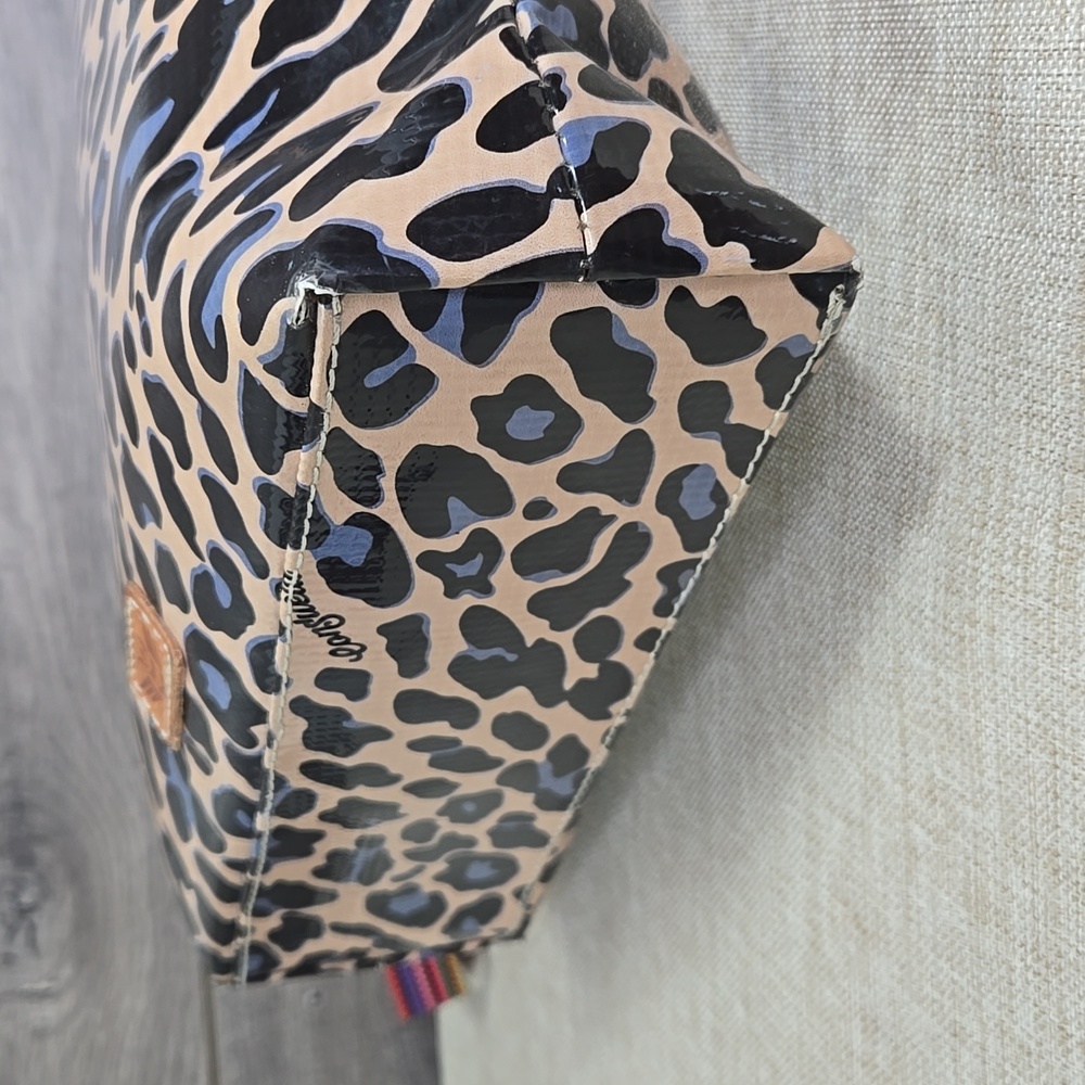 Consuela Leopard Print Crossbody Bag with Pink Strap - Picture 8 of 14
